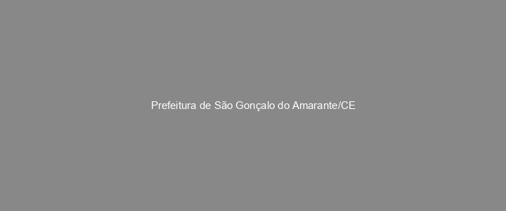 Provas Anteriores Prefeitura de São Gonçalo do Amarante/CE